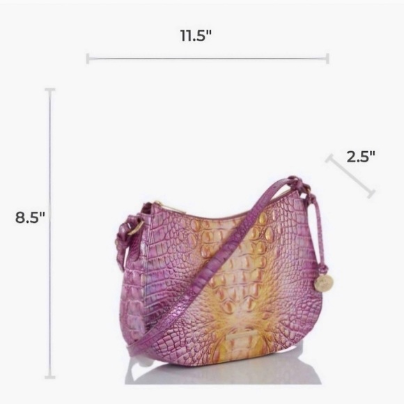 NWT Brahmin Shayna MAGENTA WONDERLAND Melbourne Crossbody - Picture 15 of 15